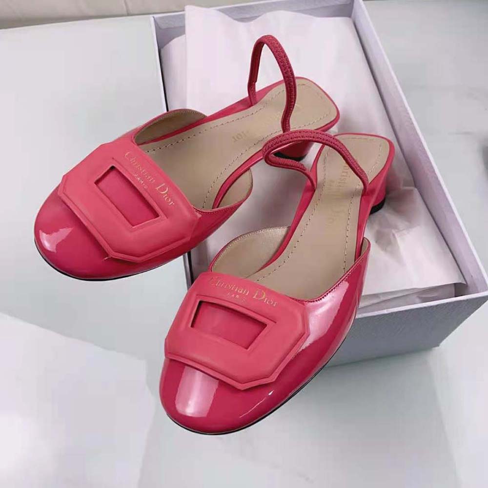 Dior Women Day Slingback Pump Indy Pink Patent Calfskin - image 6