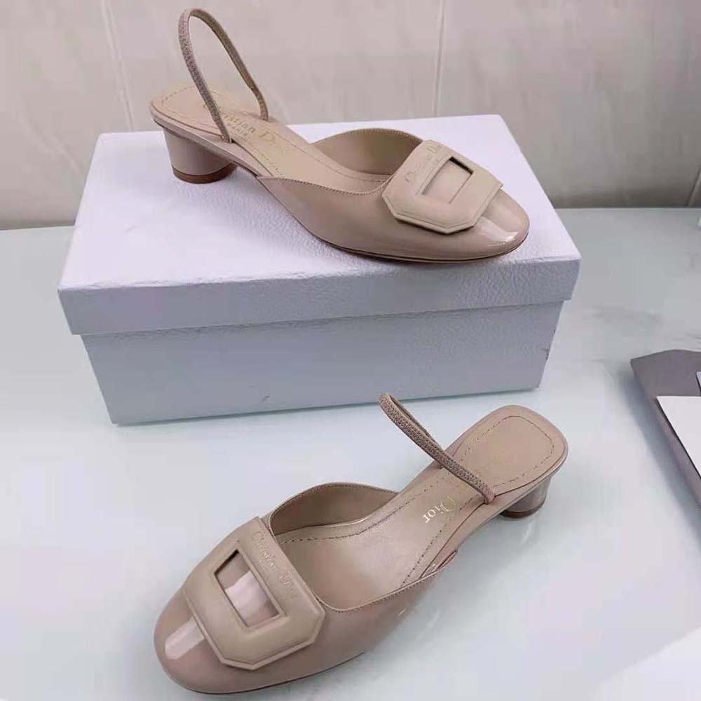 Dior Women Day Slingback Pump Nude Patent Calfskin - image 6