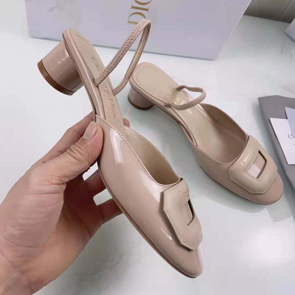 Dior Women Day Slingback Pump Nude Patent Calfskin - image 7