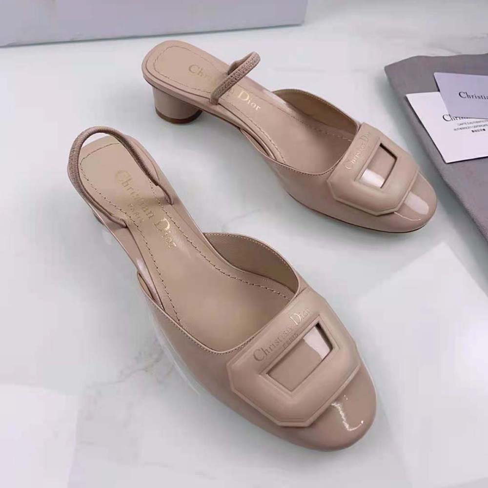 Dior Women Day Slingback Pump Nude Patent Calfskin - image 5