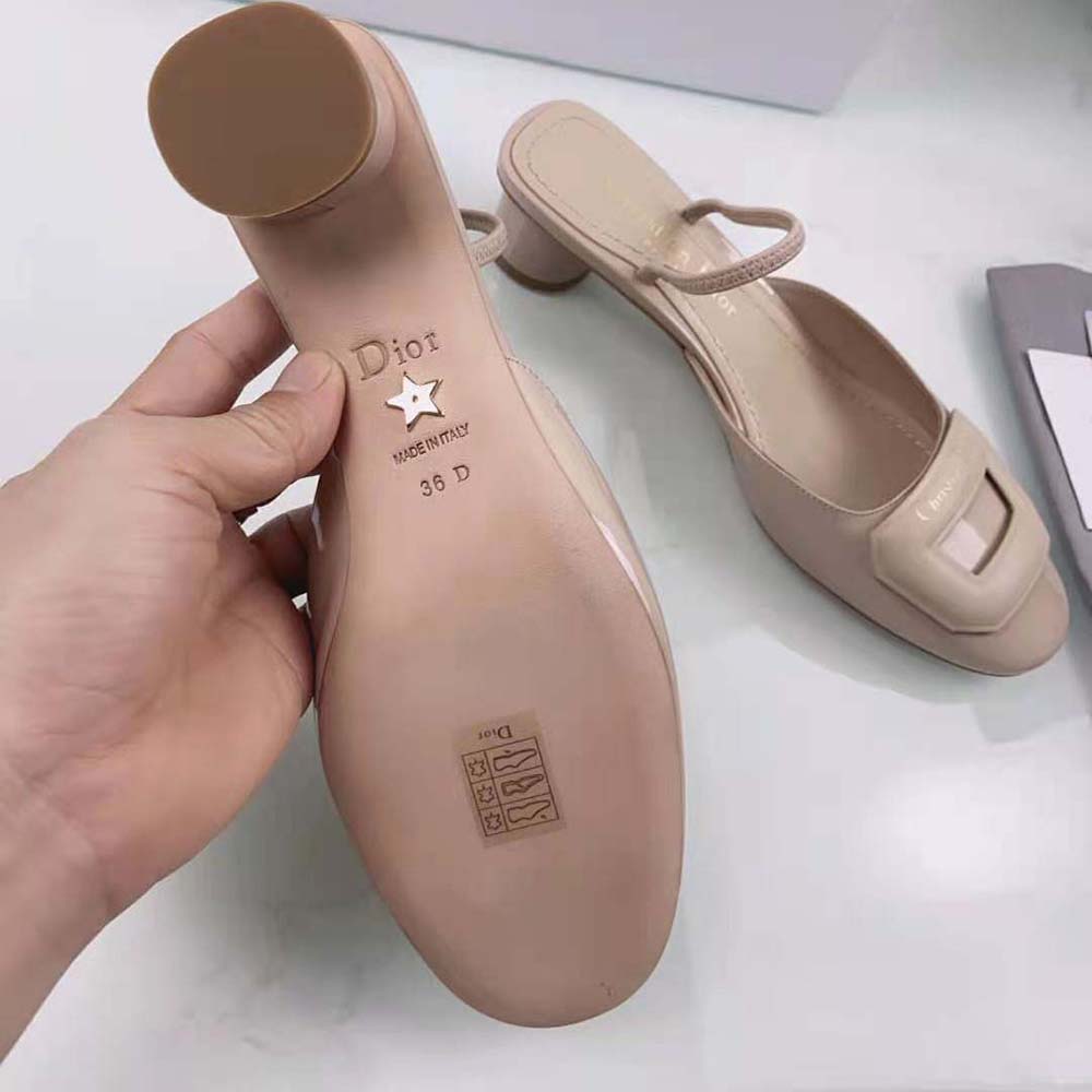 Dior Women Day Slingback Pump Nude Patent Calfskin - image 9