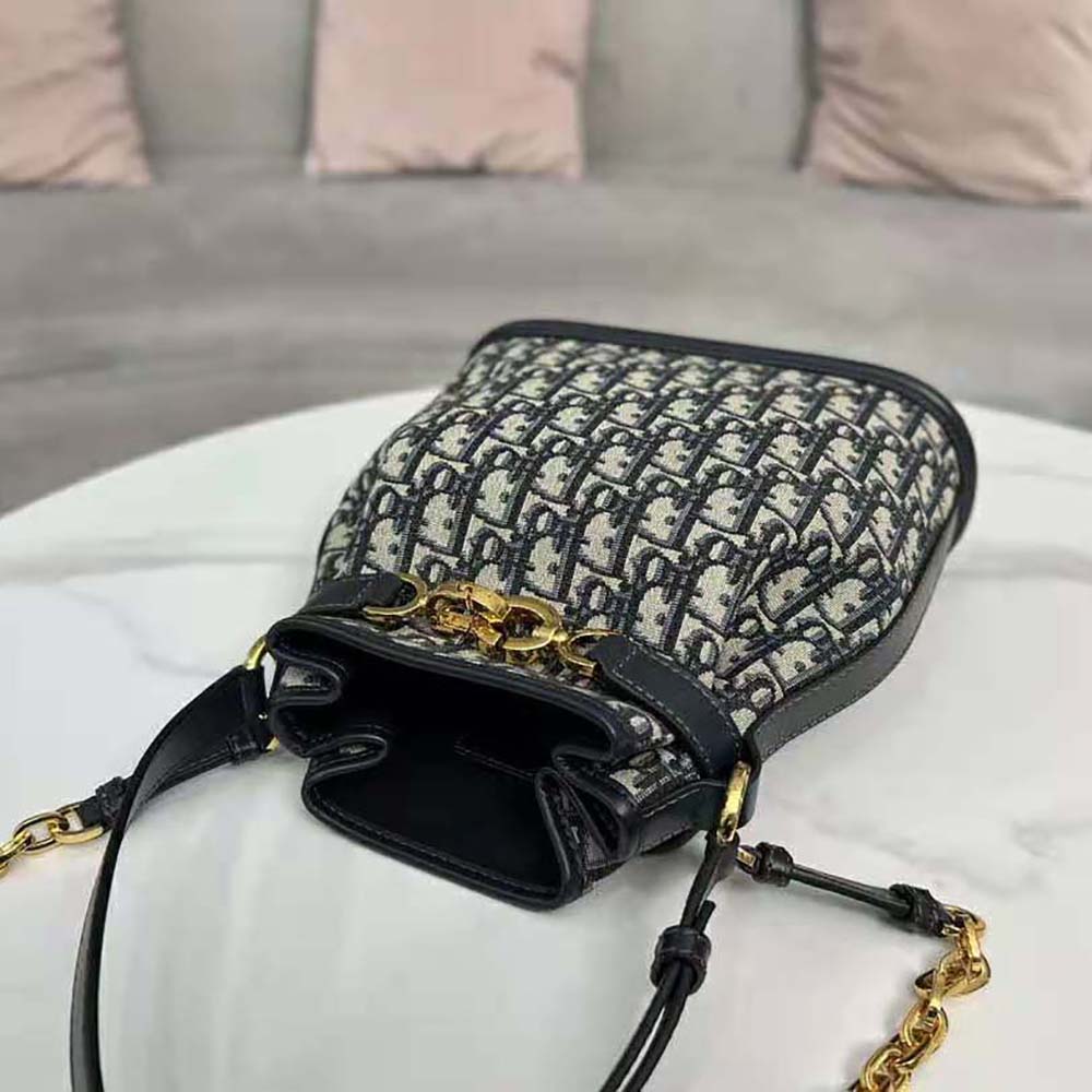 Dior Women Medium C’est Dior Bag Blue Dior Oblique Jacquard - image 5