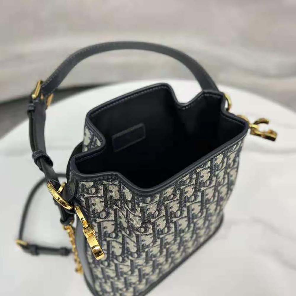 Dior Women Medium C’est Dior Bag Blue Dior Oblique Jacquard - image 7