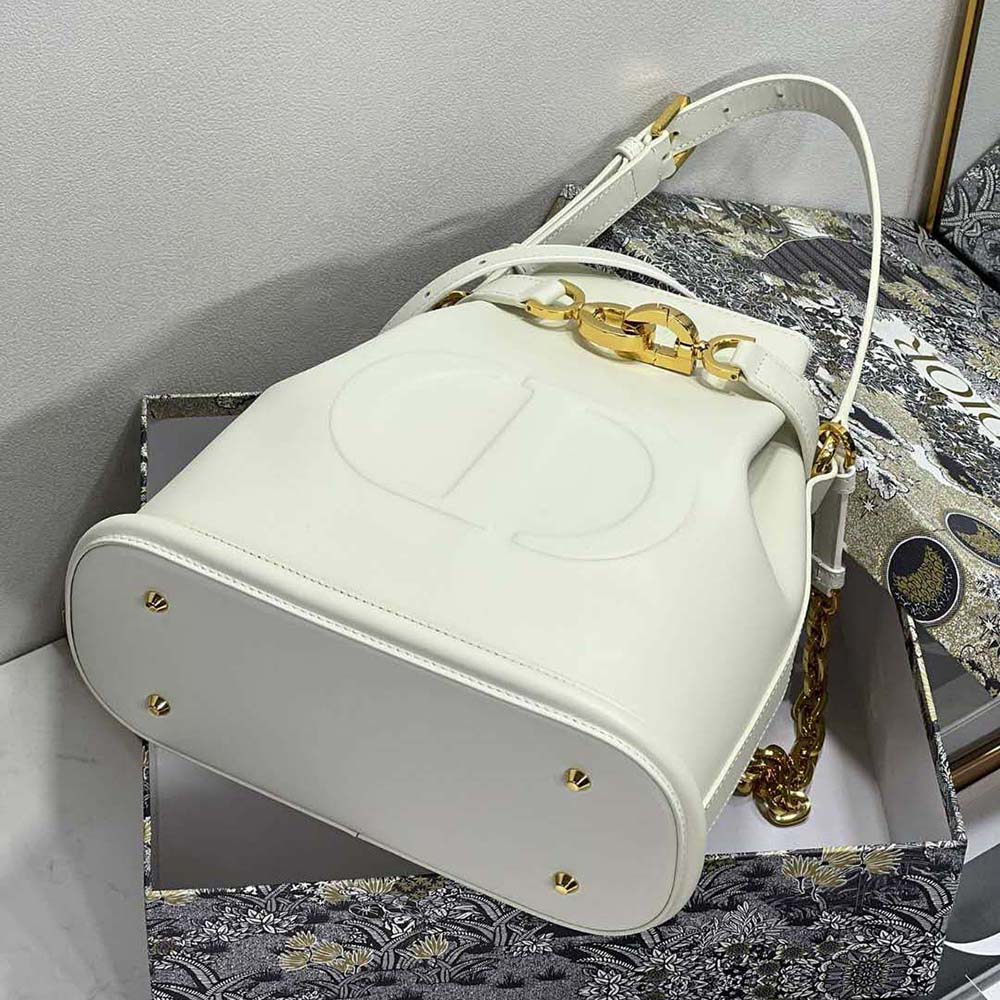 Dior Women Medium C’est Dior Bag Latte CD-Embossed Calfskin - image 6