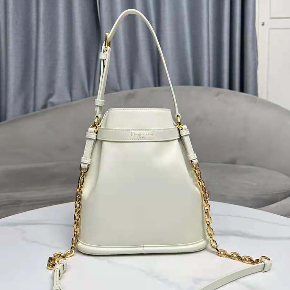 Dior Women Medium C’est Dior Bag Latte CD-Embossed Calfskin - image 4
