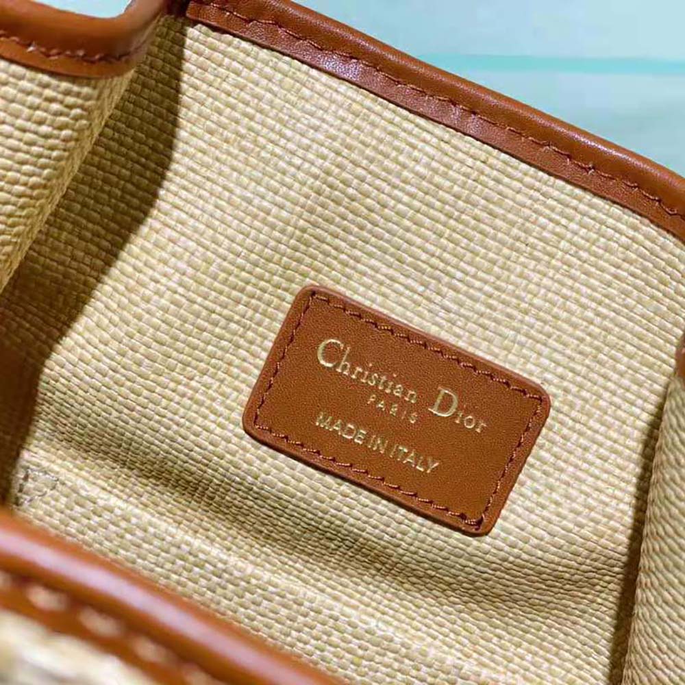 Dior Women Medium C’est Dior Bag Natural Cannage Raffia - image 10