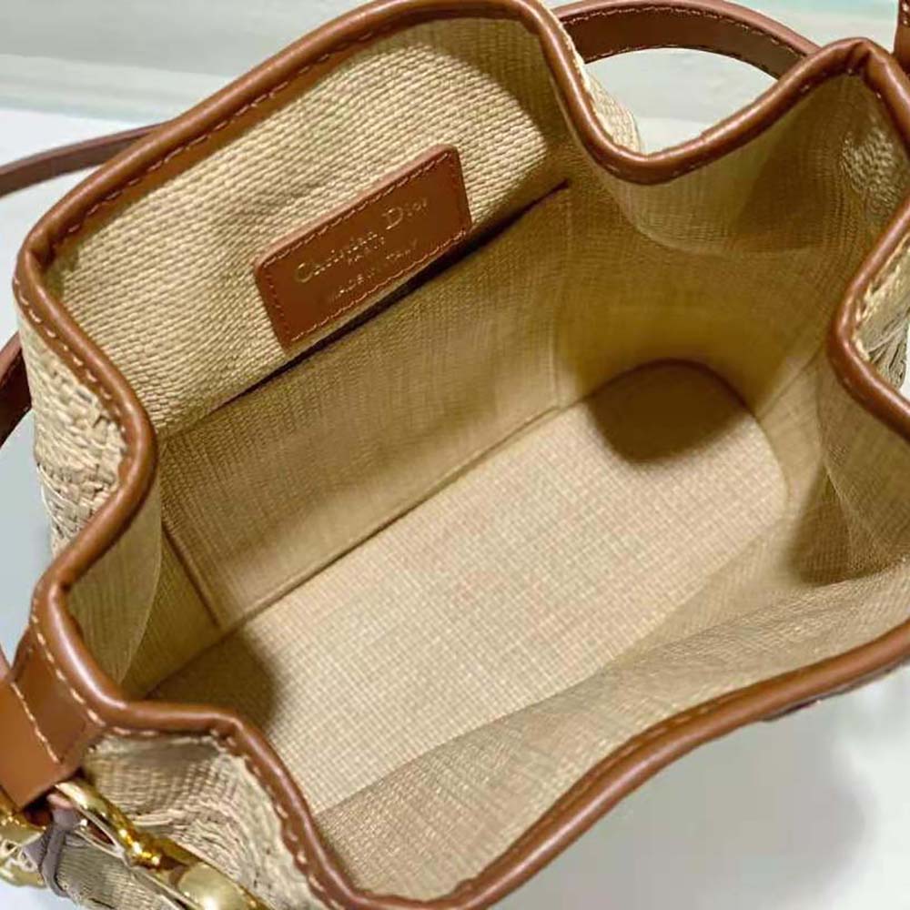 Dior Women Medium C’est Dior Bag Natural Cannage Raffia - image 9