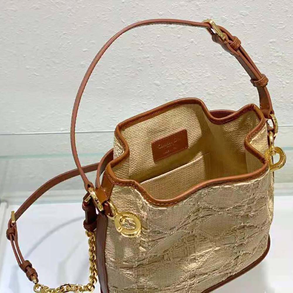 Dior Women Medium C’est Dior Bag Natural Cannage Raffia - image 6