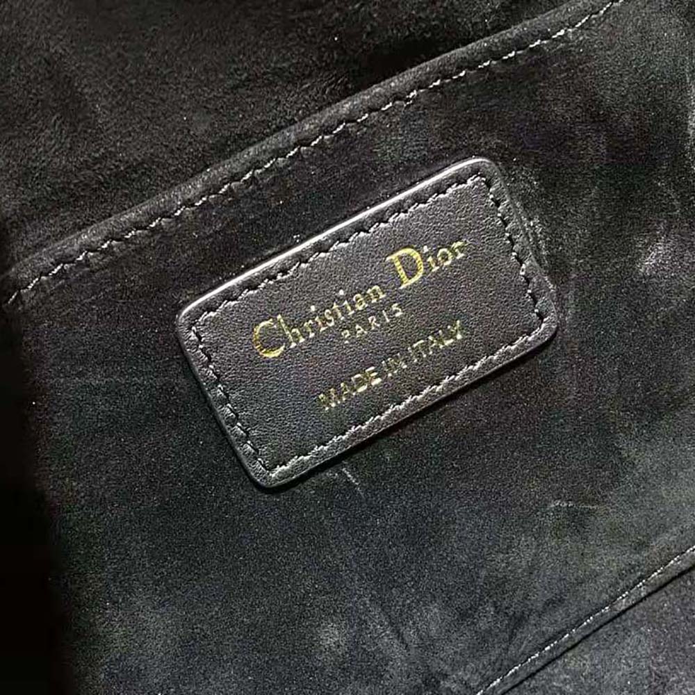 Dior Women Medium Dior Ammi Bag Black Supple Macrocannage Lambskin - image 10