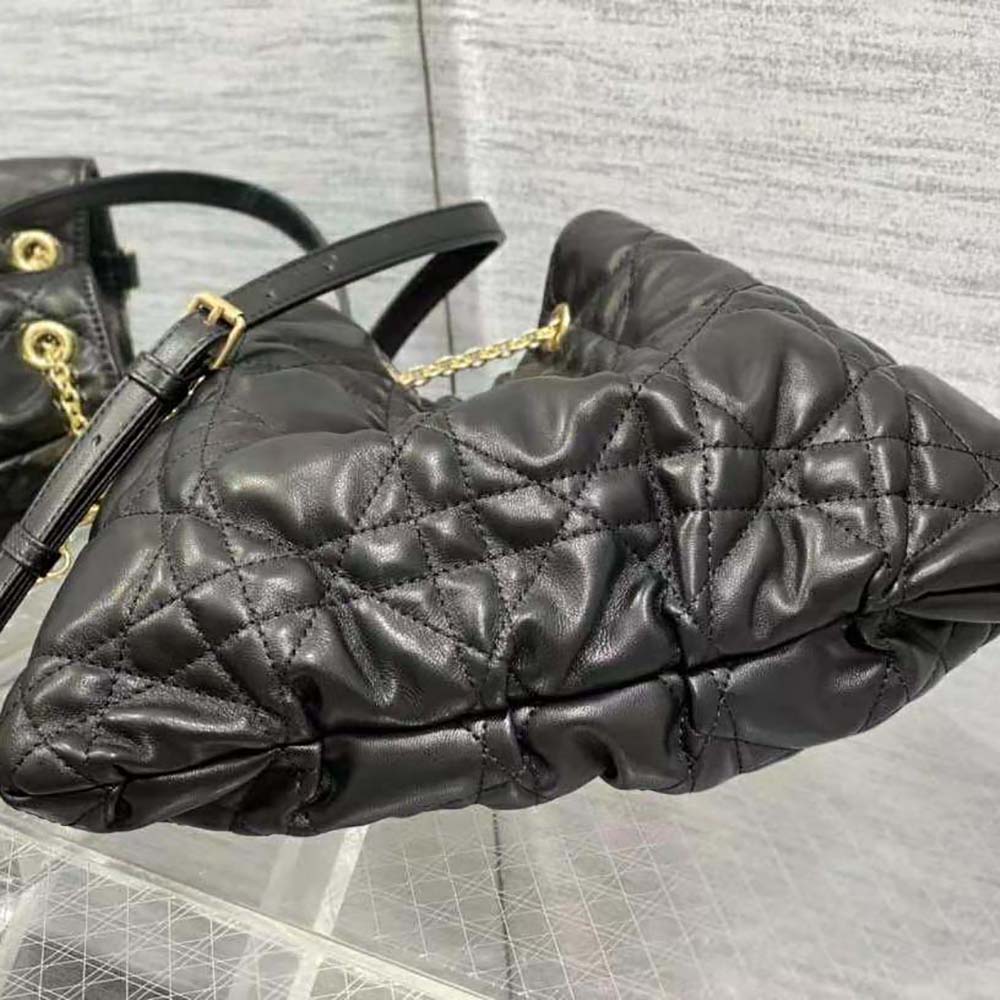Dior Women Medium Dior Ammi Bag Black Supple Macrocannage Lambskin - image 5