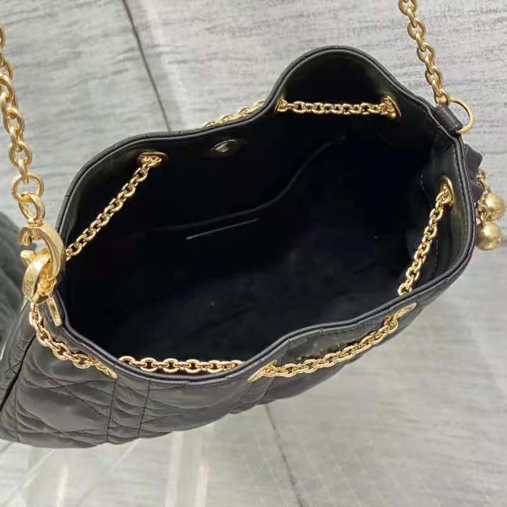 Dior Women Medium Dior Ammi Bag Black Supple Macrocannage Lambskin - image 7
