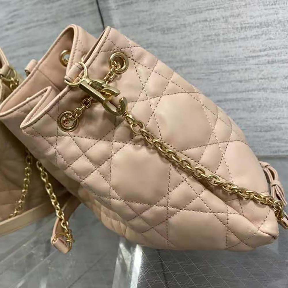 Dior Women Medium Dior Ammi Bag Sand Pink Supple Macrocannage Lambskin - image 5