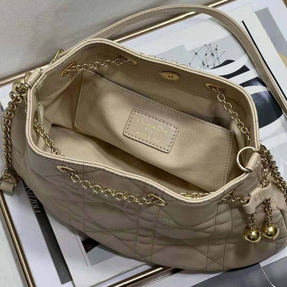 Dior Women Medium Dior Ammi Bag Sand Pink Supple Macrocannage Lambskin - image 6