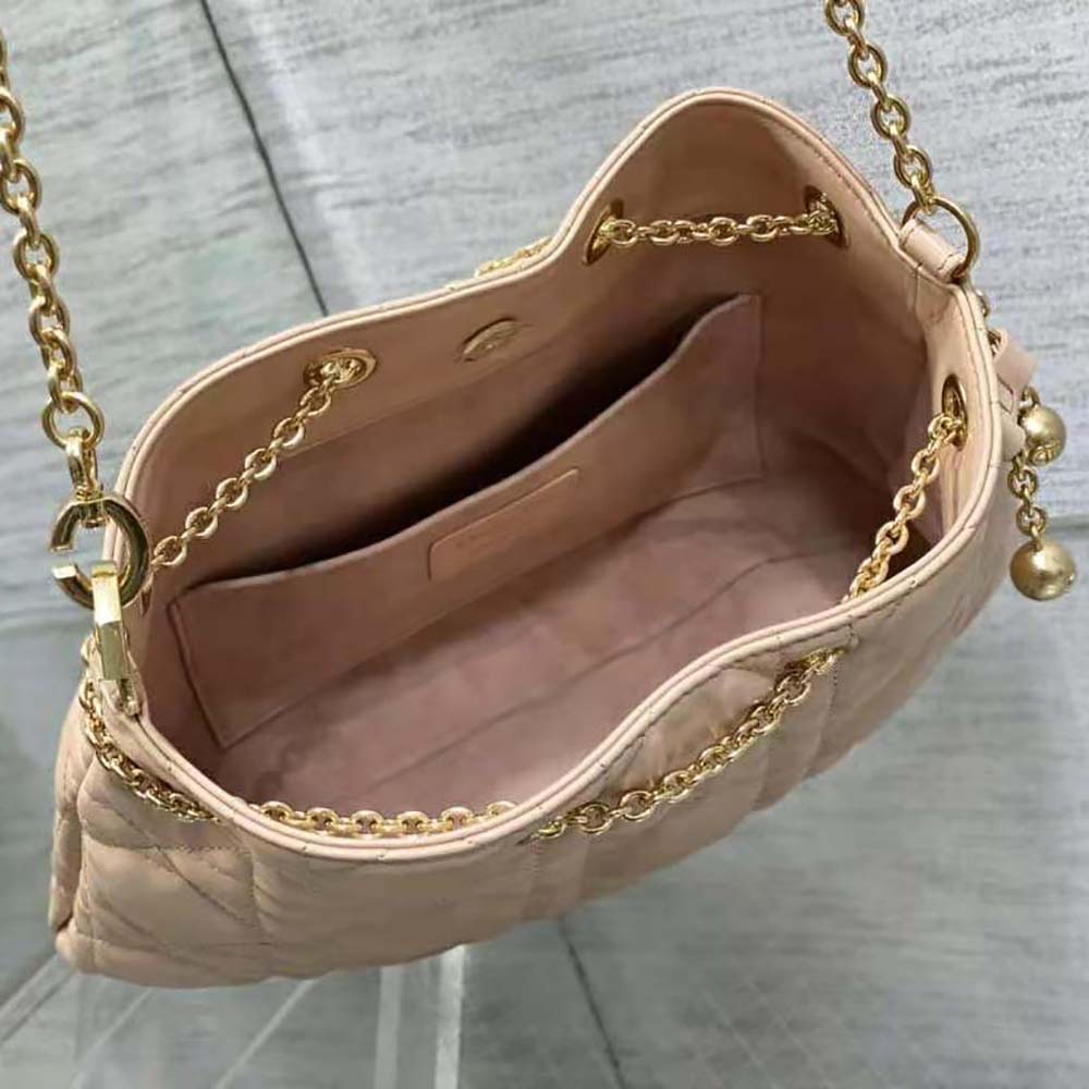 Dior Women Medium Dior Ammi Bag Sand Pink Supple Macrocannage Lambskin - image 7