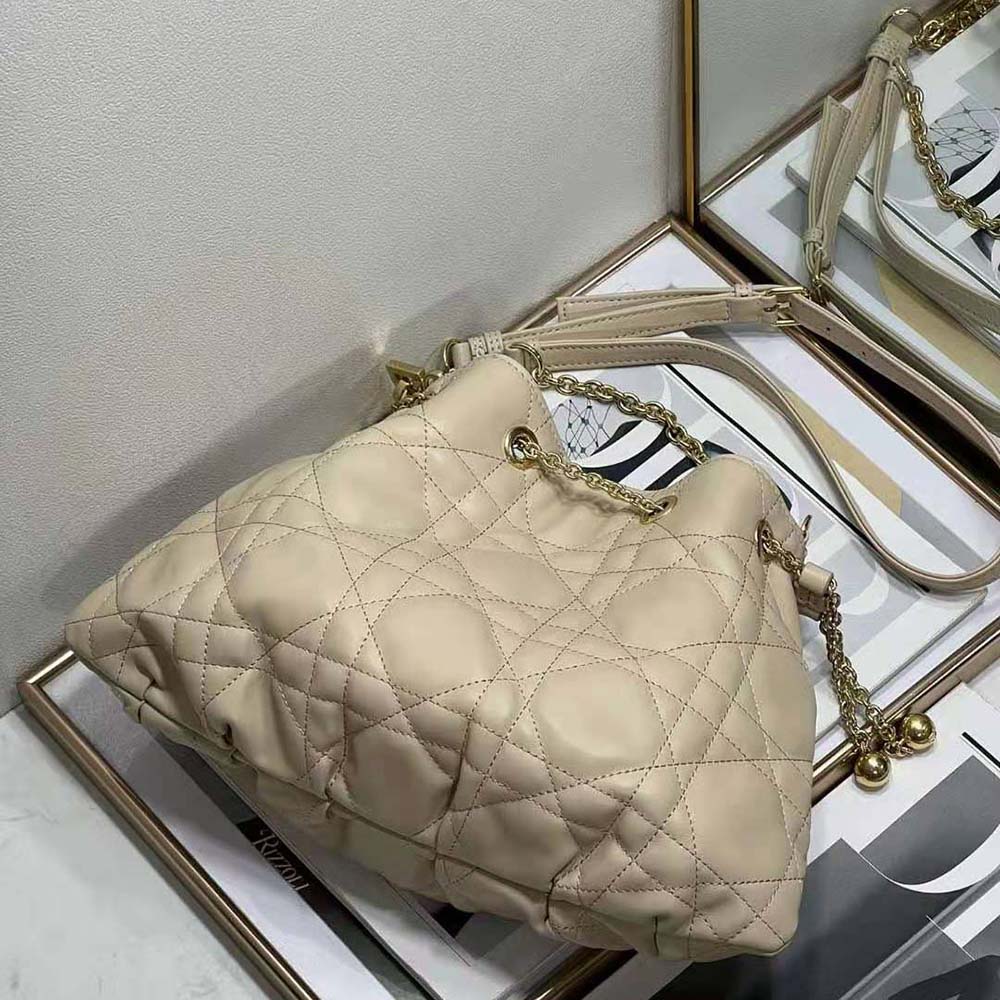 Dior Women Medium Dior Ammi Bag Sand Pink Supple Macrocannage Lambskin - image 4