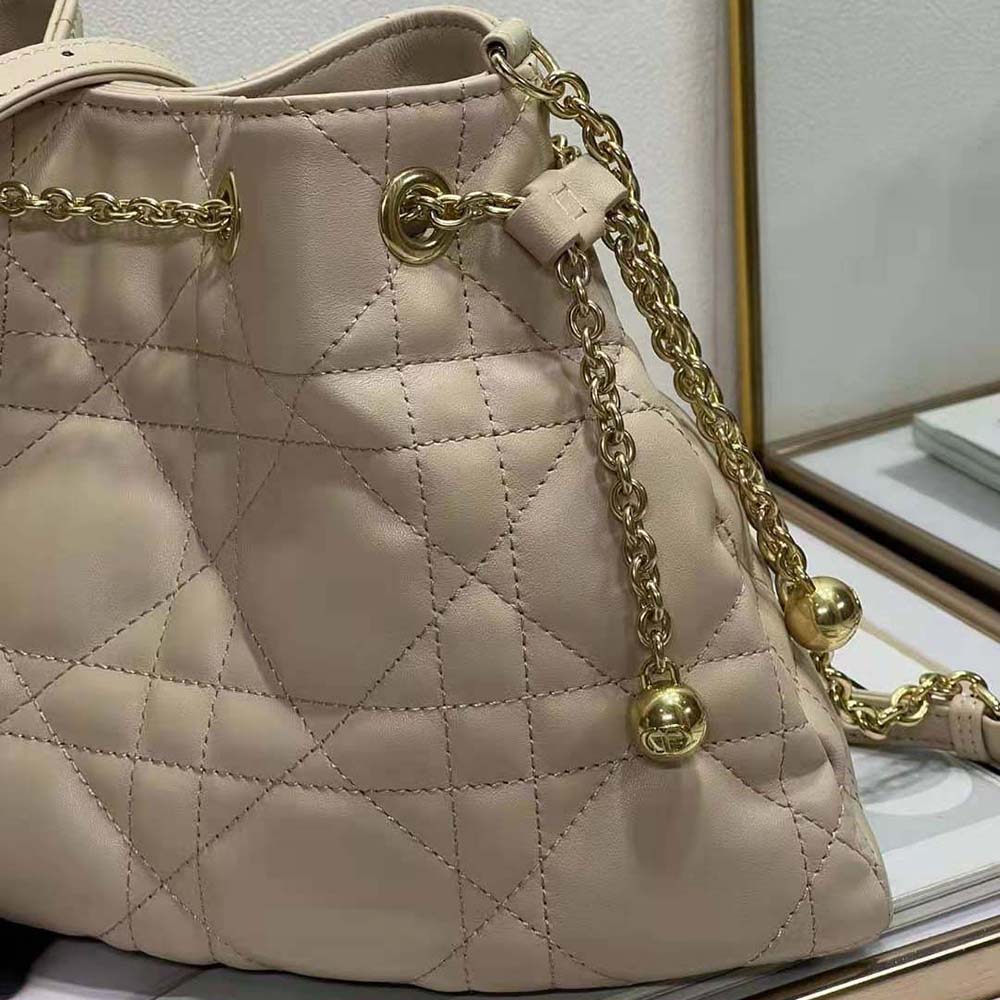 Dior Women Medium Dior Ammi Bag Sand Pink Supple Macrocannage Lambskin - image 7