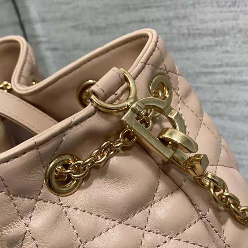 Dior Women Medium Dior Ammi Bag Sand Pink Supple Macrocannage Lambskin - image 8