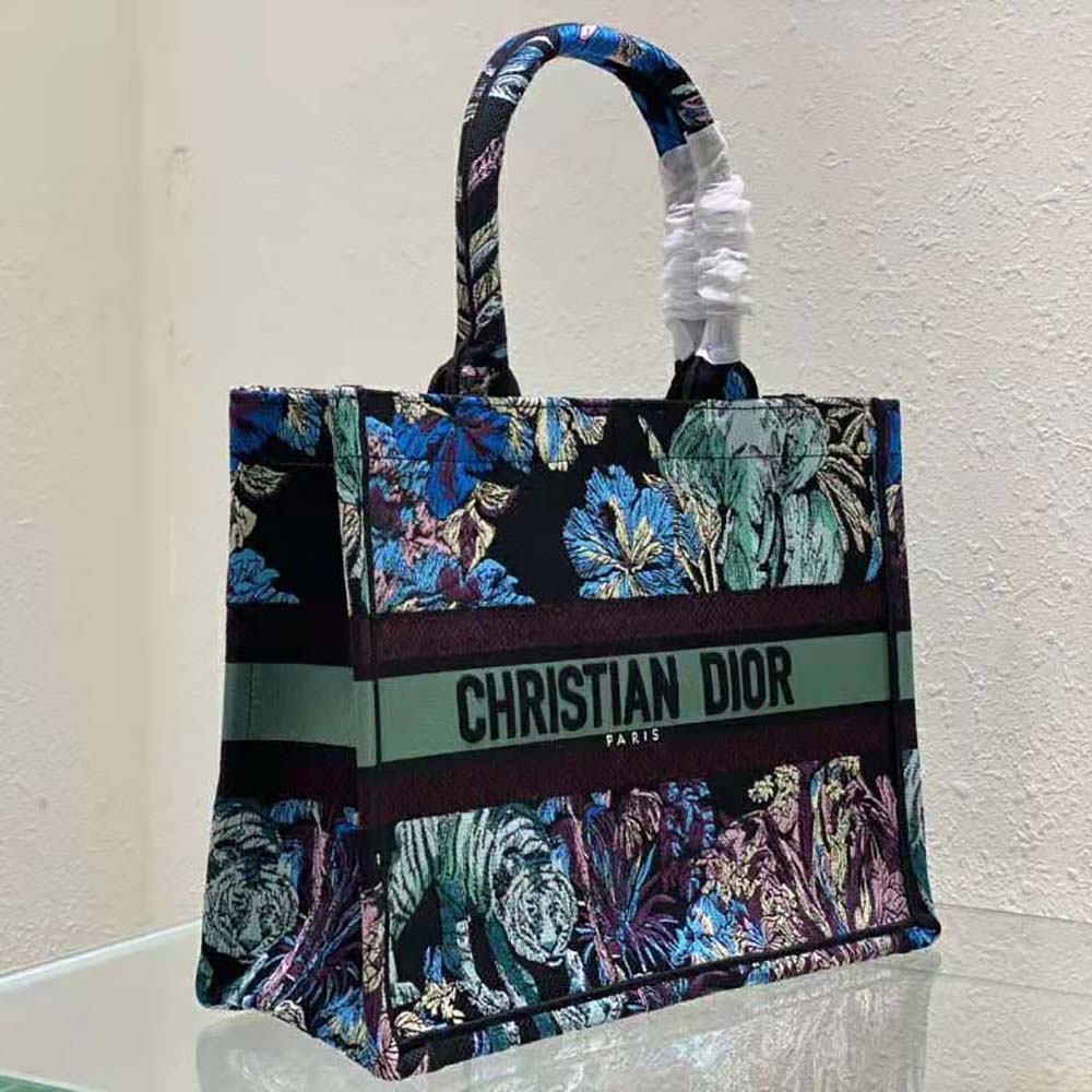 Dior Women Medium Dior Book Tote Blue Multicolor Toile de Jouy Voyage Embroidery - image 4