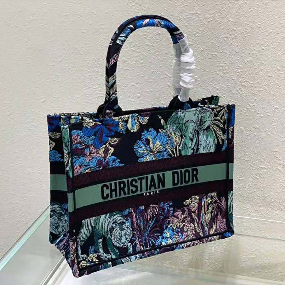 Dior Women Medium Dior Book Tote Blue Multicolor Toile de Jouy Voyage Embroidery - image 5