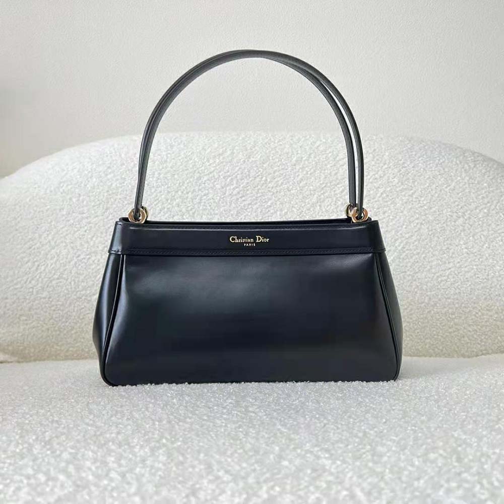 Dior Women Medium Dior Key Bag Black Box Calfskin - image 4