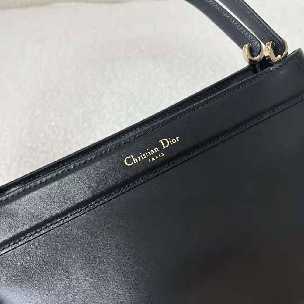 Dior Women Medium Dior Key Bag Black Box Calfskin - image 9