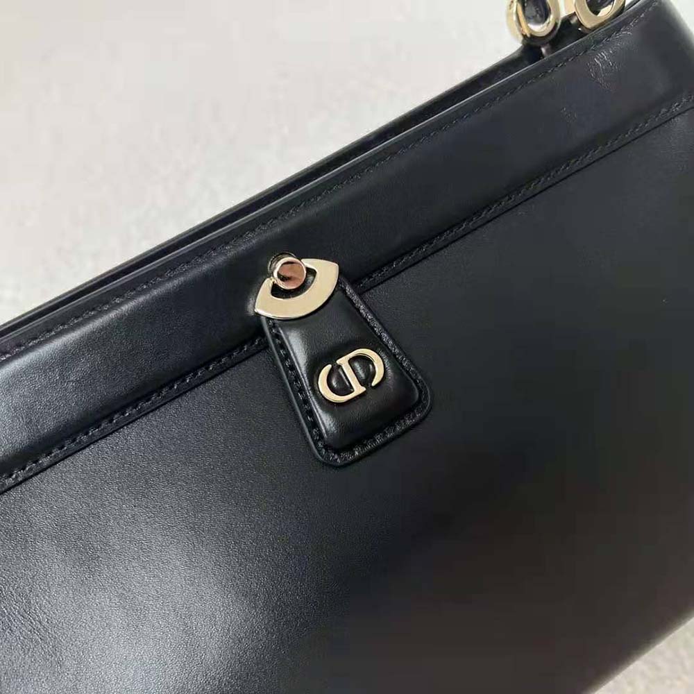 Dior Women Medium Dior Key Bag Black Box Calfskin - image 8
