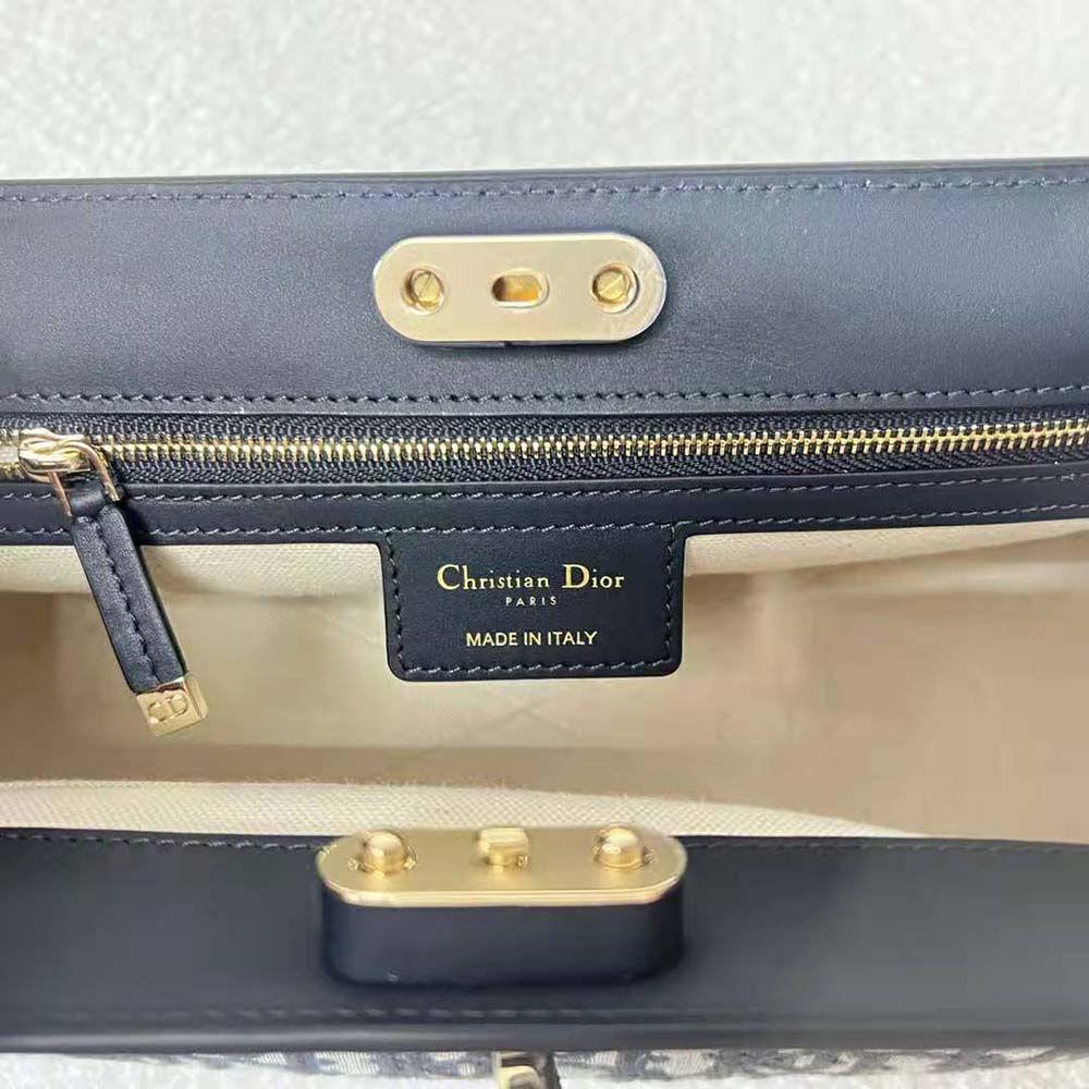 Dior Women Medium Dior Key Bag Blue Dior Oblique Jacquard - image 10
