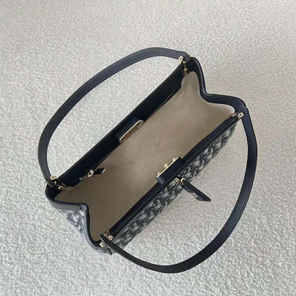 Dior Women Medium Dior Key Bag Blue Dior Oblique Jacquard - image 7