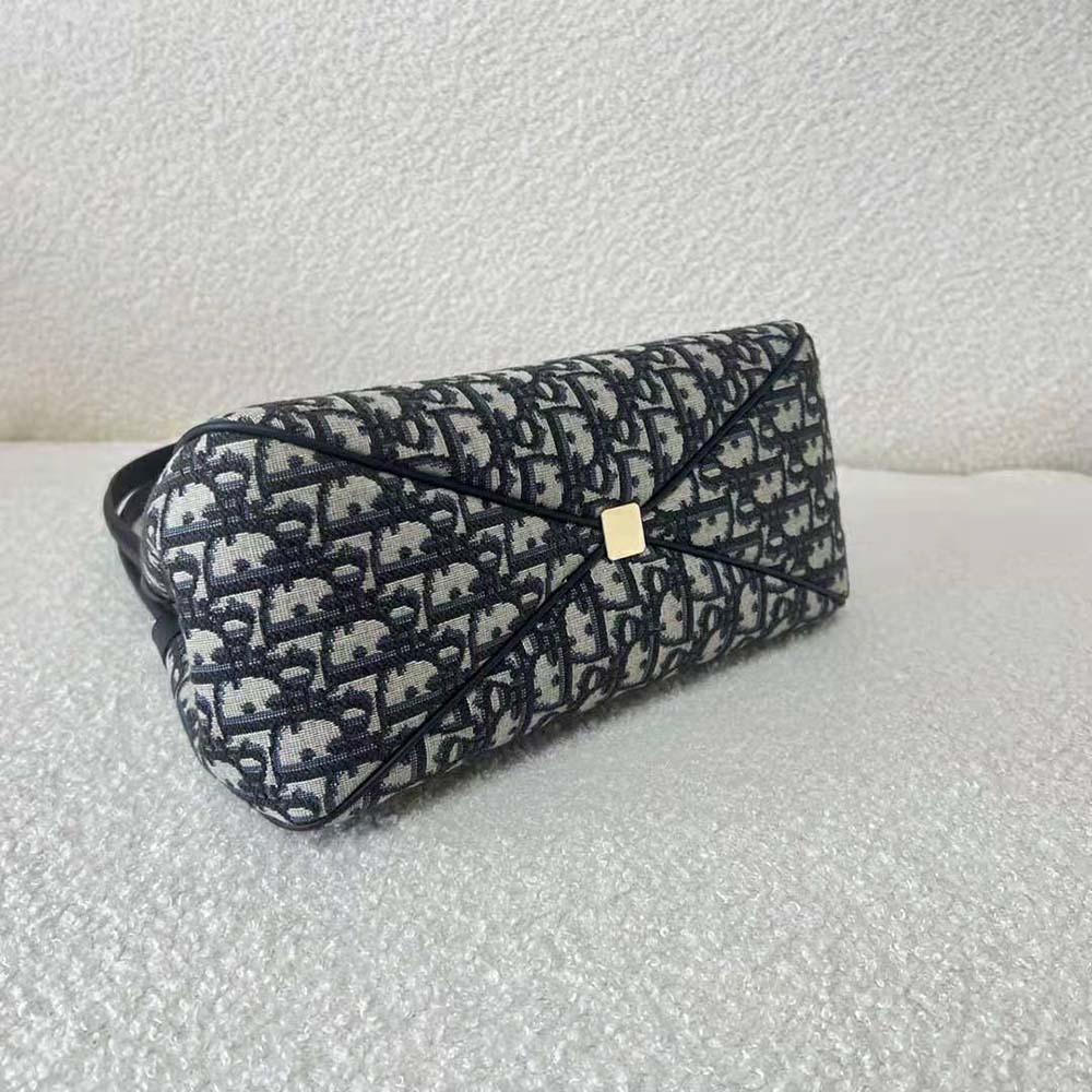 Dior Women Medium Dior Key Bag Blue Dior Oblique Jacquard - image 6