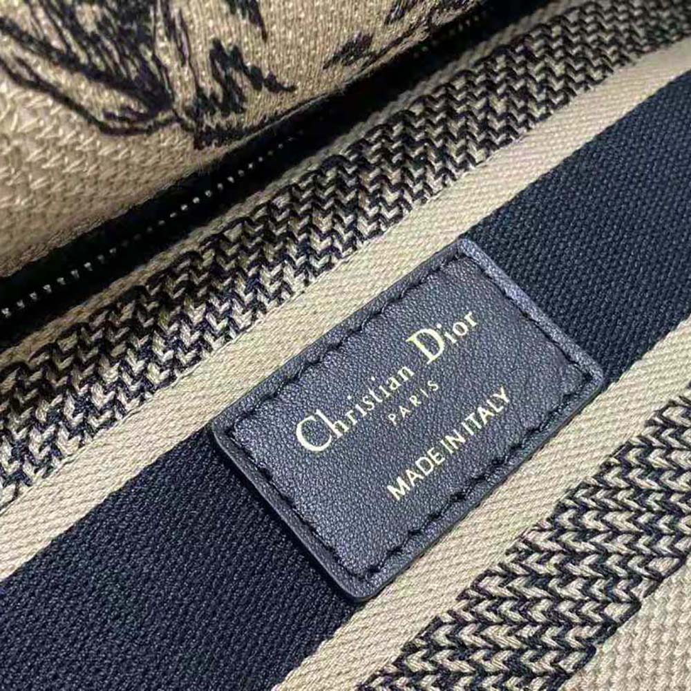 Dior Women Medium Lady D-lite Bag Beige Multicolor Toile de Jouy Voyage Embroidery - image 10