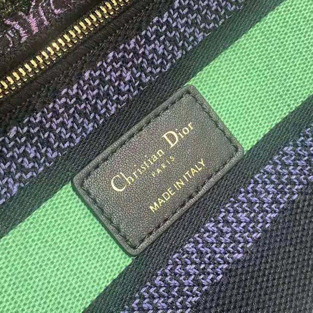 Dior Women Medium Lady D-lite Bag Multicolor Dior Indian Purple Embroidery - image 10