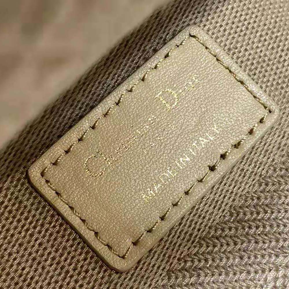 Dior Women Medium Lady D-lite Bag Natural D-Lace Embroidery with 3D Macramé Effect - image 9