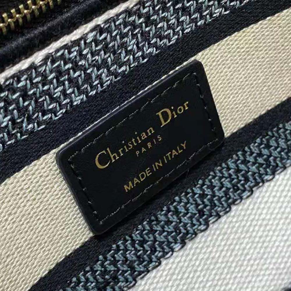 Dior Women Medium Lady D-lite Bag White Multicolor Étoile de Voyage Embroidery - image 10