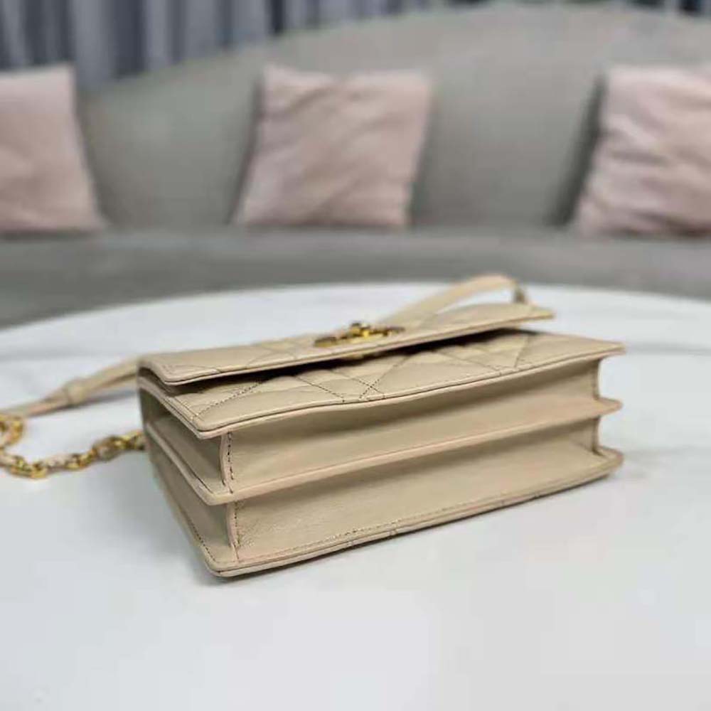 Dior Women Miss Caro Mini Bag Caramel Beige Macrocannage Lambskin - image 5