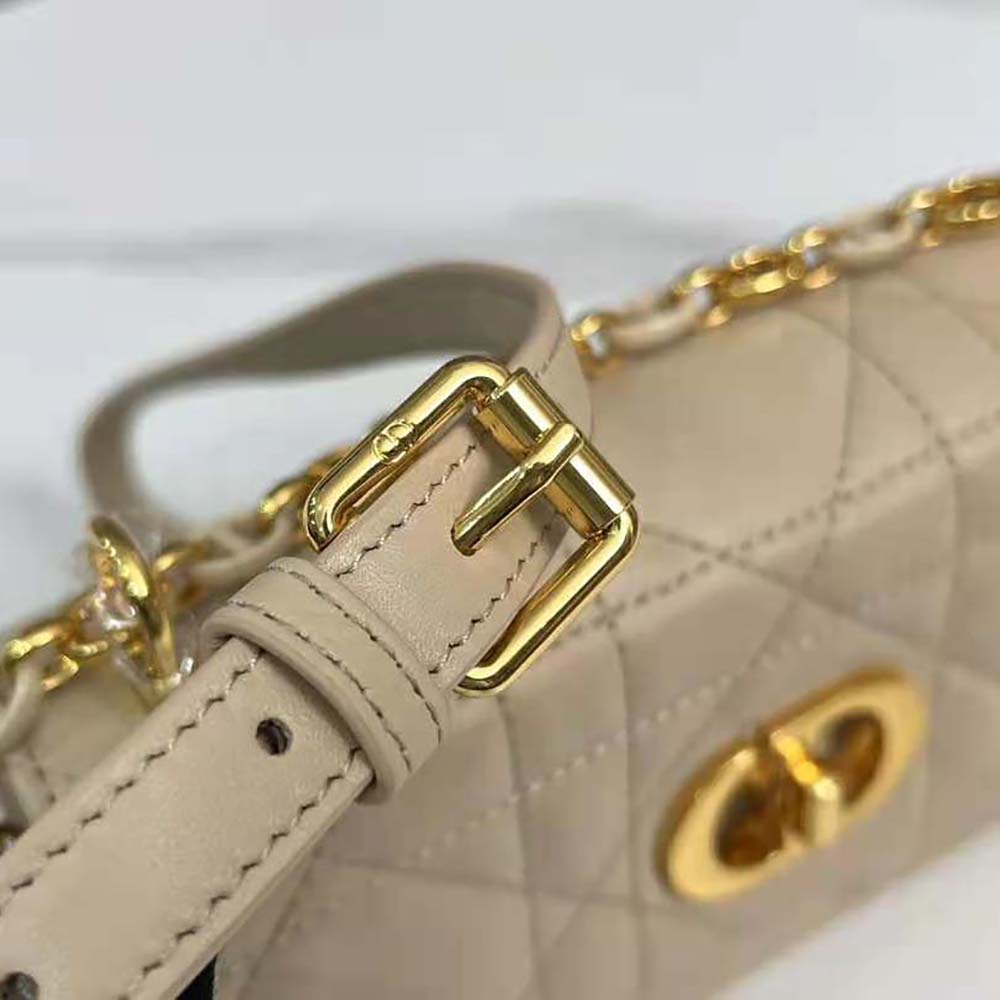Dior Women Miss Caro Mini Bag Caramel Beige Macrocannage Lambskin - image 8