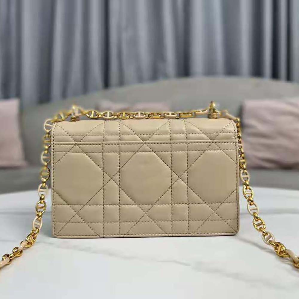 Dior Women Miss Caro Mini Bag Caramel Beige Macrocannage Lambskin - image 4