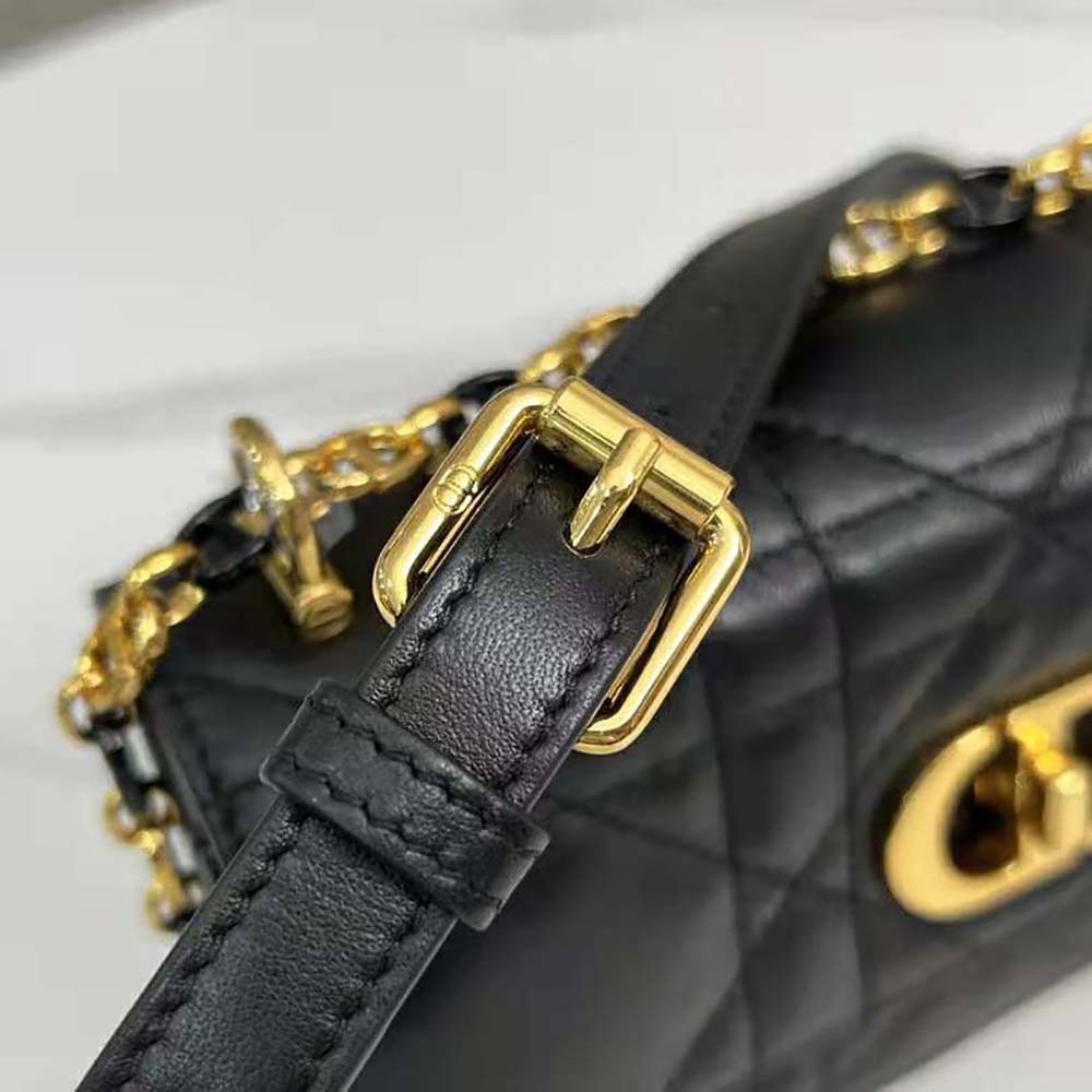 Dior Women Miss Caro Mini Bag Caramel Black Macrocannage Lambskin - image 7
