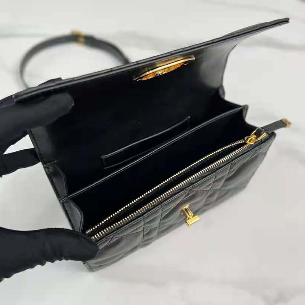 Dior Women Miss Caro Mini Bag Caramel Black Macrocannage Lambskin - image 6