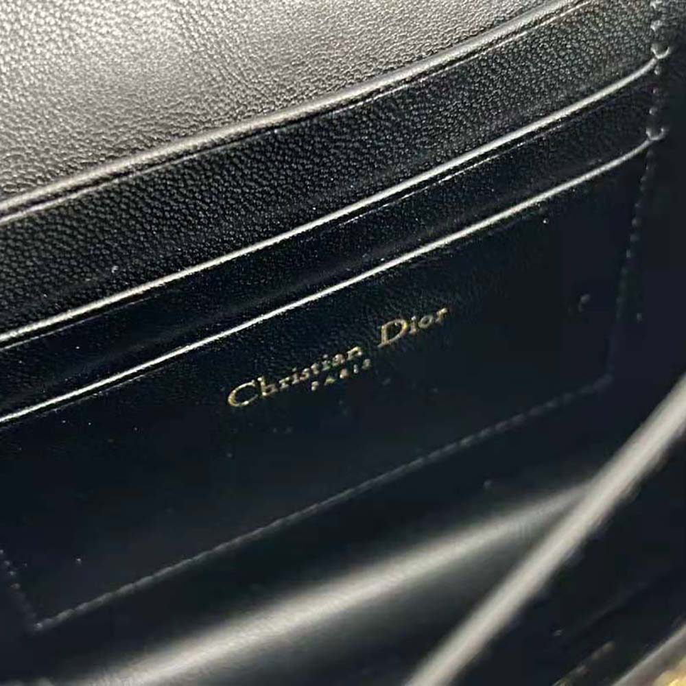 Dior Women Miss Caro Mini Bag Caramel Black Macrocannage Lambskin - image 9