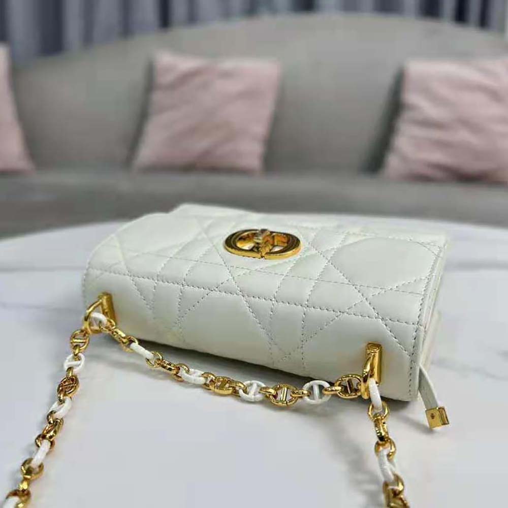 Dior Women Miss Caro Mini Bag Latte Macrocannage Lambskin - image 6