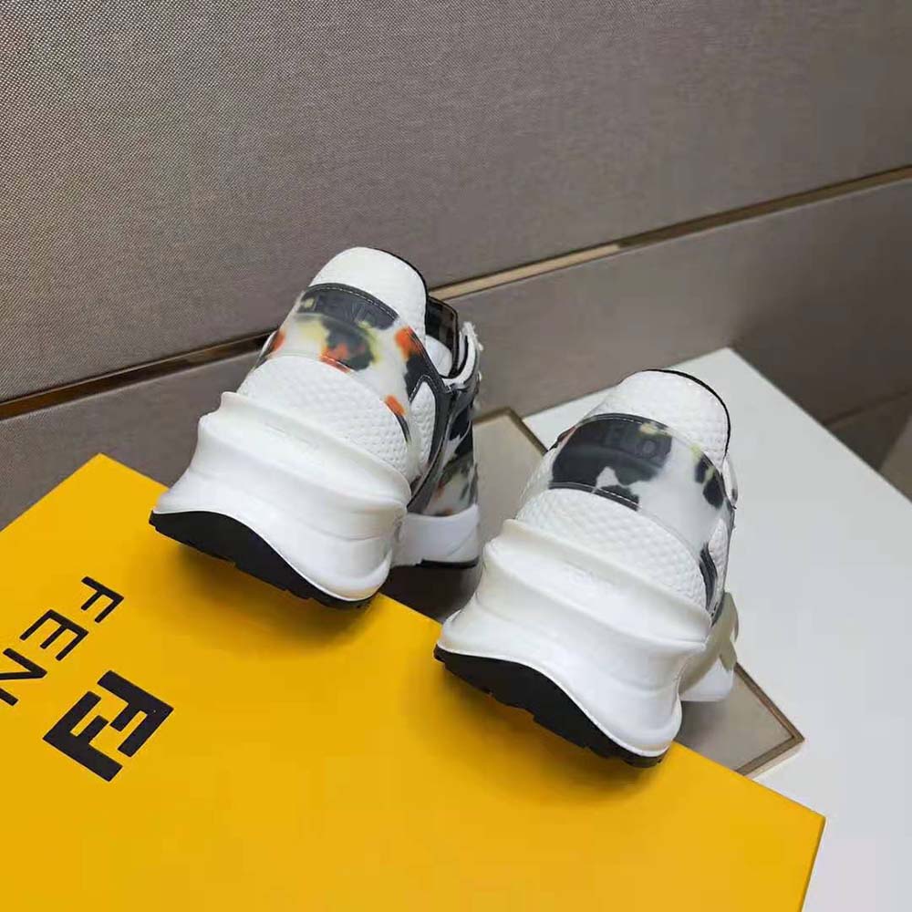 Fendi Men Flow White Fabric Low-tops - image 9