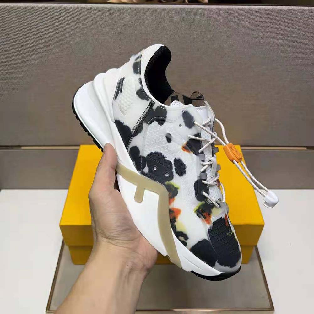 Fendi Men Flow White Fabric Low-tops - image 5