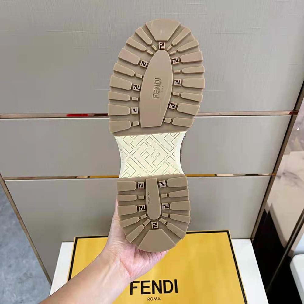 Fendi Men O’Lock Loafers Brown Leather - image 10