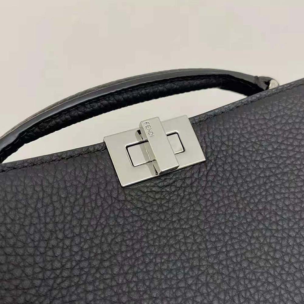 Fendi Men Peekaboo ISeeU XCross Black Leather Bag - image 10