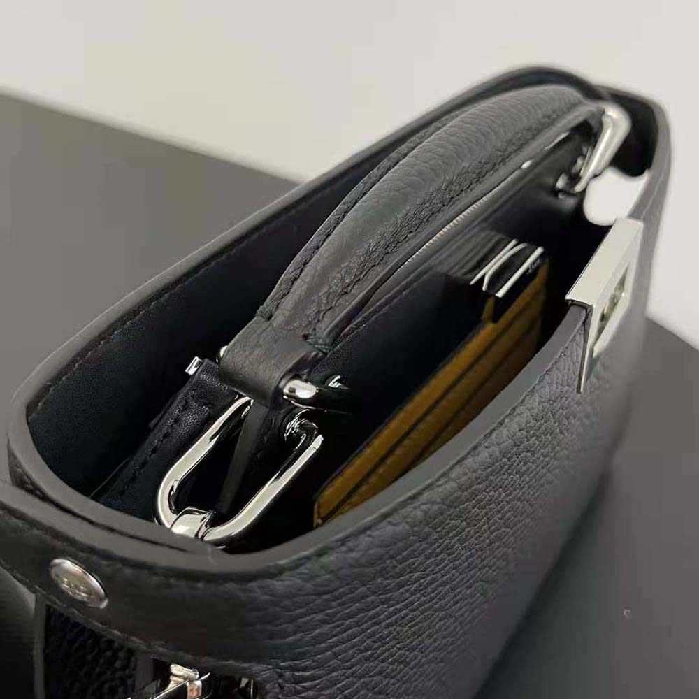 Fendi Men Peekaboo ISeeU XCross Black Leather Bag - image 9