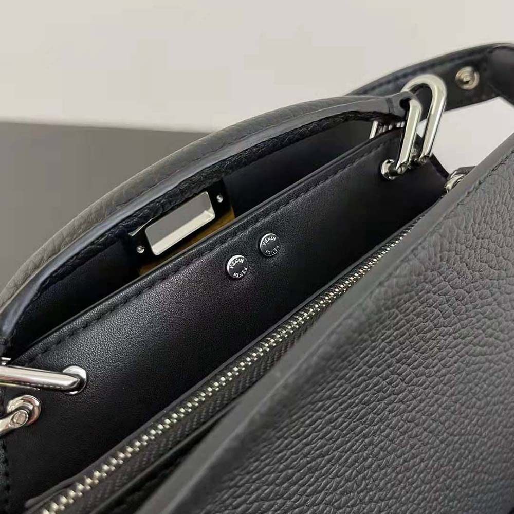 Fendi Men Peekaboo ISeeU XCross Black Leather Bag - image 8