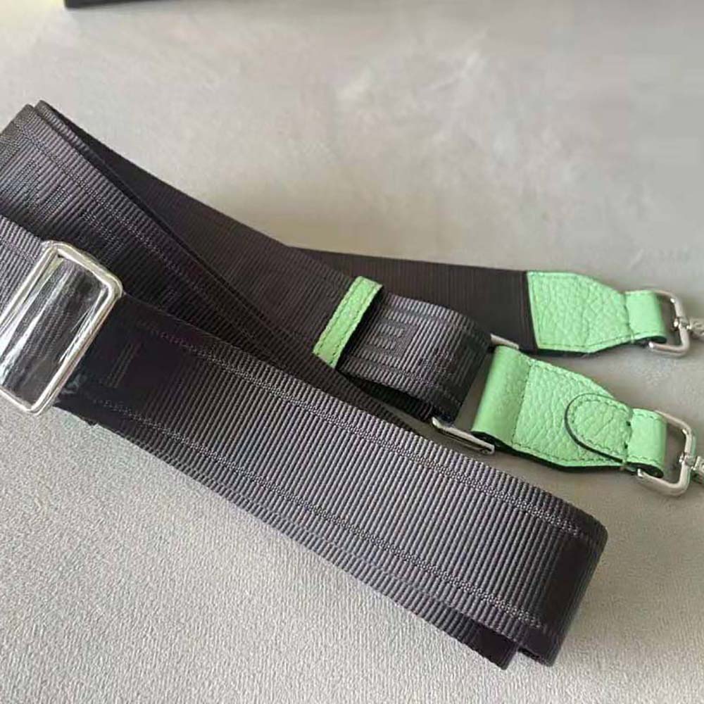 Fendi Men Peekaboo ISeeU XCross Green Leather Bag - image 10