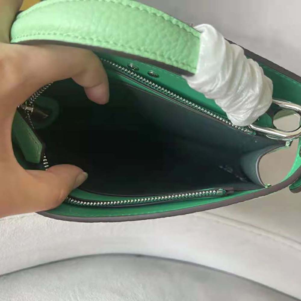 Fendi Men Peekaboo ISeeU XCross Green Leather Bag - image 8