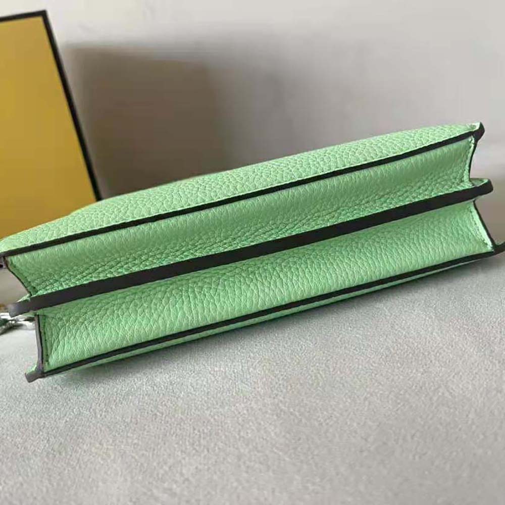 Fendi Men Peekaboo ISeeU XCross Green Leather Bag - image 6