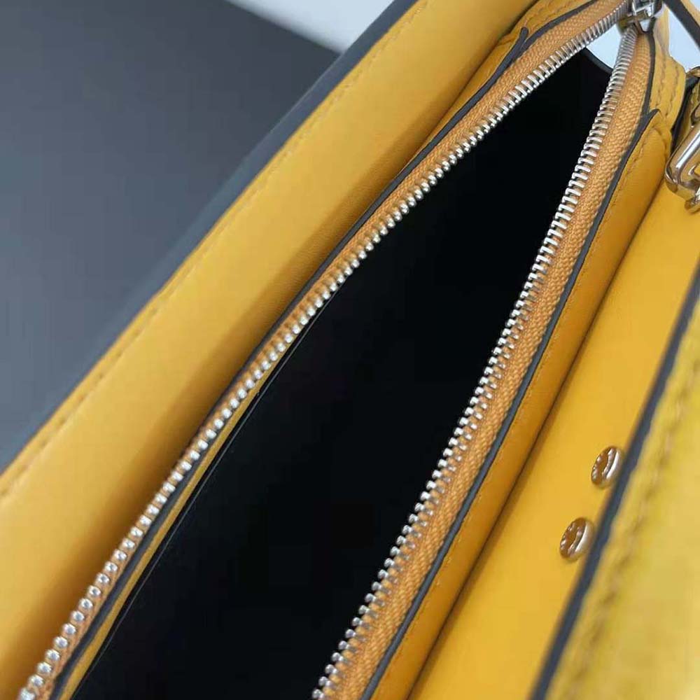 Fendi Men Peekaboo ISeeU XCross Orange Leather Bag - image 9